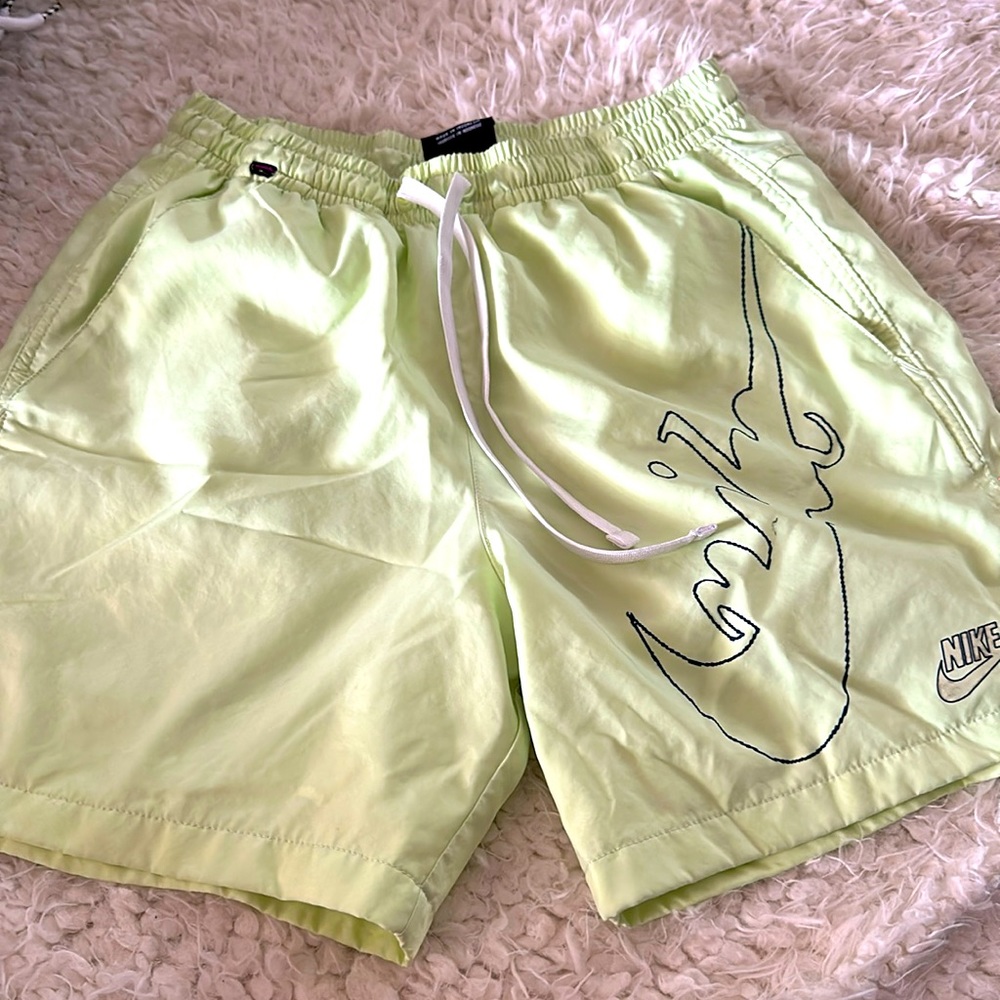 Men’s Nike lime green athletic shorts